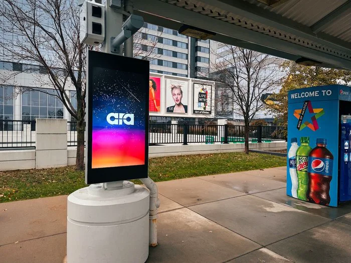 Ara display installed outdoors at Mall of America